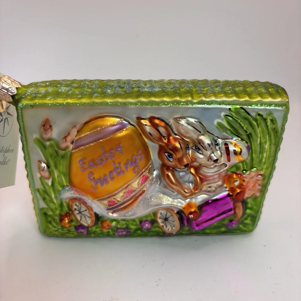 Christopher Radko Easter Greetings Postcard Ornament‎ #00-477-0 5